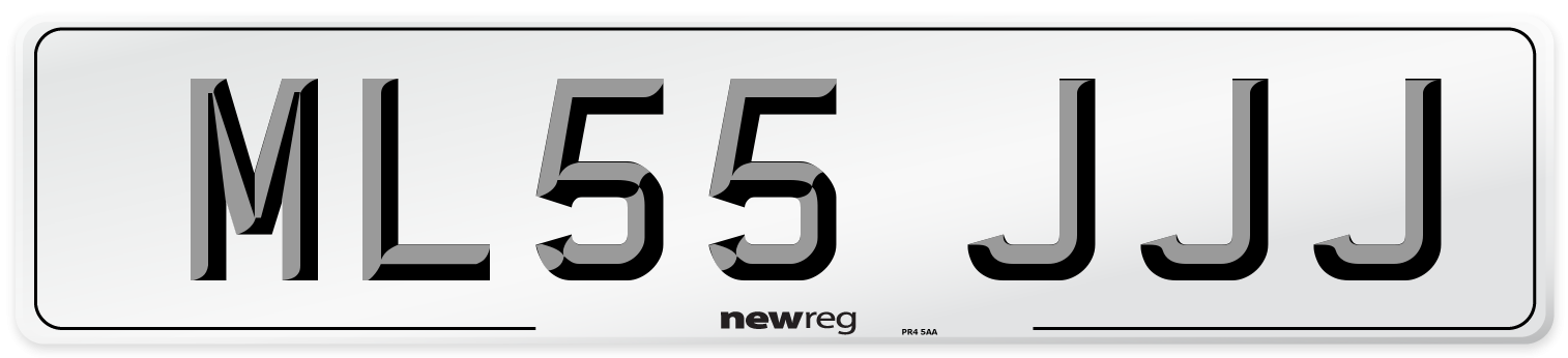 ML55 JJJ Number Plate from New Reg